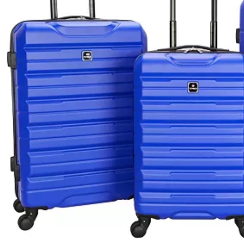 Blue Hardshell Suitcase Set